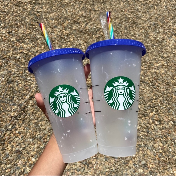 Starbucks Other - Starbucks 2pack color changing confetti cup